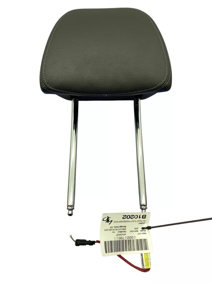 2020 BMW X6 G06 OEM FRONT RIGHT SEAT HEAD REST | BLACK VERNASCA (MCSW) - Image 1 of 4