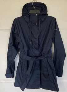 COLUMBIA Pardon My Trench Chaqueta CAPUCHA MUJER TALLA S PEQUEÑA AZUL NUEVO - Imagen 1 de 4