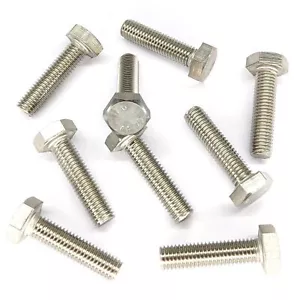 M4 M5 M6 M8 A4 MARINE GRADE EDELSTAHL VOLLGEWINDEBOLZEN SET SCHRAUBE SECHSKANT SECHSKANT - Bild 1 von 6