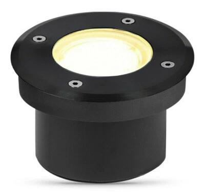 LED Bodenstrahler für Außen IP67 Bodeneinbaustrahler Bodenleuchte 230V Schwarz - Bild 1 von 4