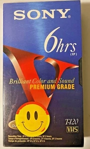 Sony Premium Grade T-120Vf VHS - 6 Stunden Ep, neu, versiegelt - Bild 1 von 4