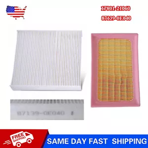 Engine & Cabin Air Filter For Toyota Prius 2016-2022 Premium 17801-21060 Paper - Picture 1 of 9