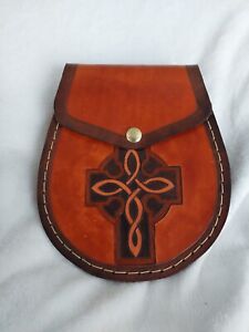 Medieval Renaissance Pouch Genuine Leather Tanner Coin Bag LARP Cosplay Mystical