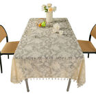 Vintage Embroidered Floral Bird Tablecloth Dining Kitchen Table Cover Home Decor