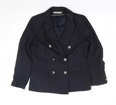 Chaqueta de traje Kookai para mujer negra mezcla de lana talla 12 Foto 1 de 4