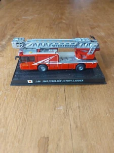 Camion Pompier Japon Nikki Sky Action Lader Ech 1/80 - Foto 1 di 11