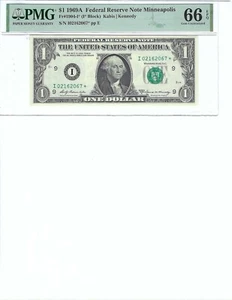 1969 $1 FRN FR1904-I* PMG 66 EPQ, Minneapolis * Note S/N I02162067*!!! - Picture 1 of 2