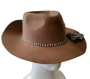 Peter Grimm Hat Cowboy Ranch Outback Western Hunting Wool Rope Accent - Picture 1 of 10