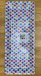 Novogratz Melamine Valentine Party Hearts Multicolor Serving Platter Tray 19" 8" - Bild 1 von 11