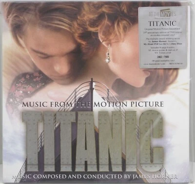 JAMES HORNER Titanic OST NEW '22 2LP Euro Ltd Ed Color Vinyl Record CELINE DION - Image 1 of 3