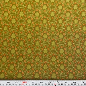 Voysey 2018 Scrolling Daisies 1900's Moda Fabrics Cotton Fabric by the HALF YARD - Picture 1 of 2