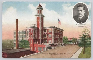 Home of Successful Farming Pub. Des Moines IA Iowa ET Meredith Picture Postcard - Picture 1 of 2