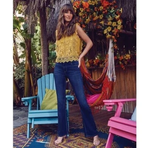 KUT Dark Blue Tall Girls Boot Cut Denim Jeans 0 ($89) - Picture 1 of 12