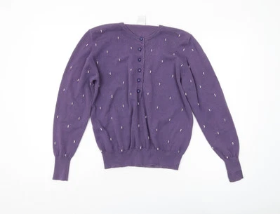 Country Casuals Women's Purple Cardigan, Size S - Image 1 of 4