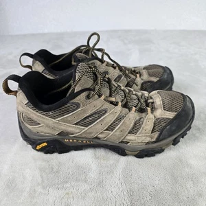 Merrell Moab 2 Ventilator Shoes Mens 9 Vibram Low Brown Trail Hiking Walking - Picture 1 of 8