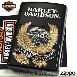 ZIPPOHarleyDavidsonLogoMetalEngravedAntiqueSilver apanLimited Edition Lighter JP - Picture 1 of 5