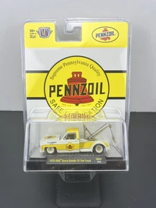 M2 Machines 2025 CHASE Pennzoil 1975 GMC Sierra Grande 15 Tow Truck Gold - Picture 1 of 15