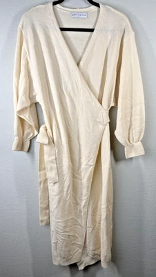 Petal & Pup Cardigan Sweater Womens Small Medium Cream Belted Wrap Robe Style - Image 1 of 4