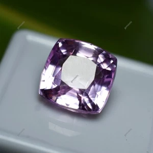 Natürlicher hellrosa Saphir 10,01 ct quadratischer Kissenschliff... - Bild 1 von 13