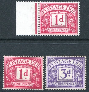 (55) 3 VERY GOOD 1914 GV POSTAGE DUES SGD2 & SGD5a M.MINT. - Picture 1 of 2