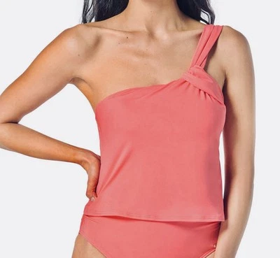 Camiseta tankini Vince Camuto de un hombro para mujer - Pop Coral, mediana $90 Foto 1 de 4