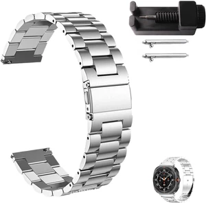 Cinturino in Acciaio Inossidabile 20Mm, Elegante E Resistente, Con Chiusura a Fa - Foto 1 di 12
