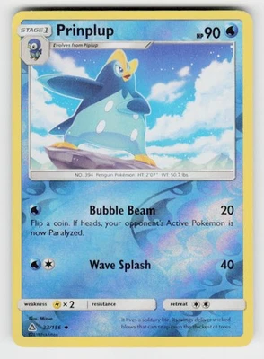 SM - Ultra Prism #33/156 Prinplup Reverse Holo - Image 1 of 2