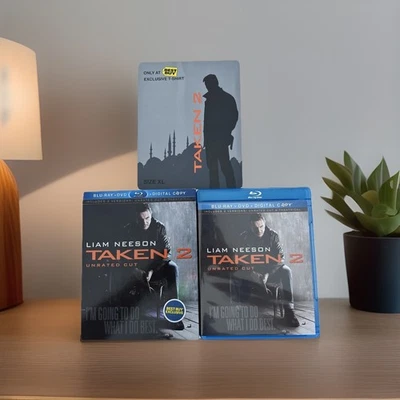 Taken 2 (Blu-ray+DVD+Digital, 2013) Unrated & Theatrical Cuts Best Buy Slipcover - Image 1 of 4