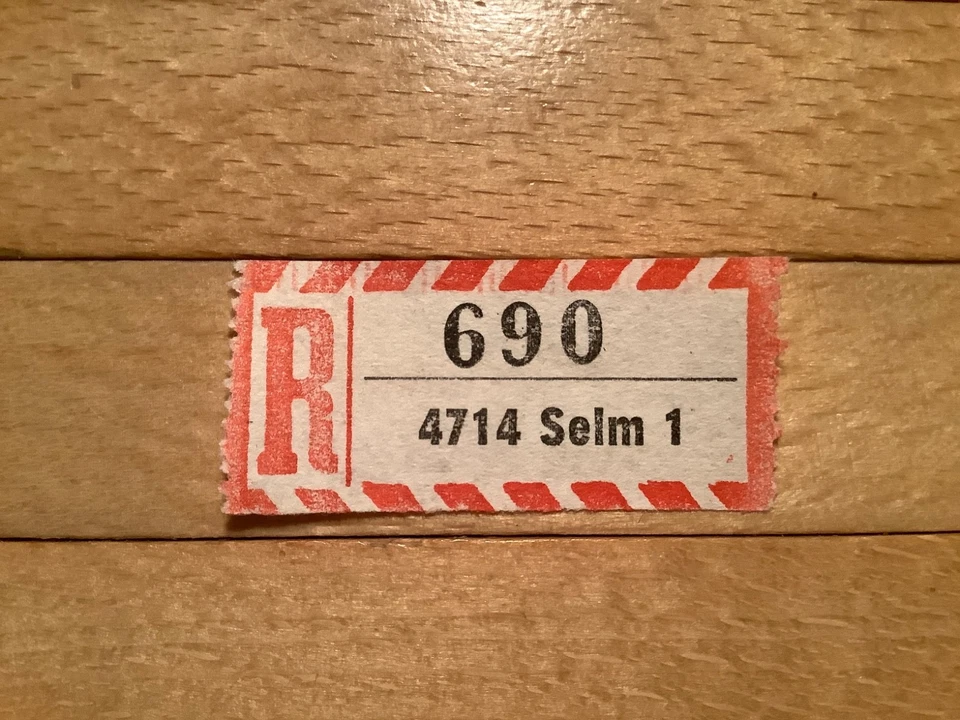 Einschreibezettel Lüdinghausen   4714 Selm 1 - Bild 1 von 1