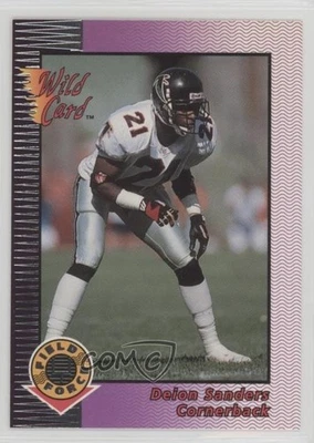 1992 Wild Card Field Force Deion Sanders #12 HOF - Image 1 of 2
