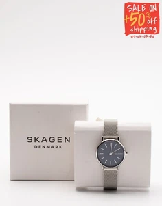 RRP€140 SKAGEN Signatur Stainless Steel Analogue Wristwatch Water-Resistant 3ATM - Picture 1 of 7