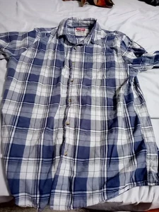Wrangler Jeans Co Blue Plaid Mens Medium - Picture 1 of 6