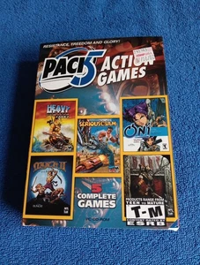 PACK 5 ACTION GAMES COMPUTER PC SERIOUS SAM ONI HEAVY METAL RUNE MYTH II SOUL - Picture 1 of 6