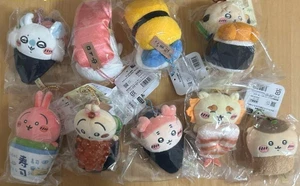 Chiikawa Sushi Mascota Peluche Muñeco Llavero Juego Completo de 9 Japón Limitado NUEVO - Imagen 1 de 1
