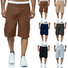 Mens Cargo Combat Shorts Army Casual Loose Work Half Pants Summer Pants Trousers