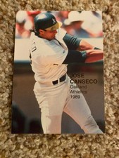 Jose Canseco A's 1989 PC&C Baseball's Best Series 4 RARE UNLICENSED CARD #10