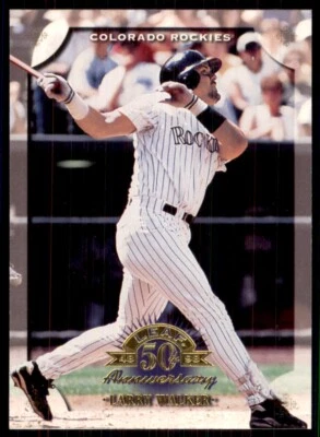 1998 Leaf #114 Larry Walker Colorado Rockies - Image 1 of 2