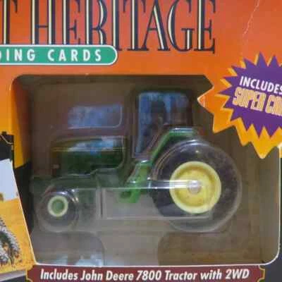 Tractor Ertl John Deere 7800 2x2, Harvest Heritage Trd Cards 1/64 JD-5808-B Foto 1 de 4