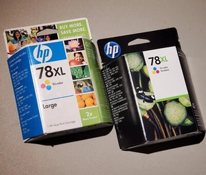 HP 78XL 2 original ink cartridges tri-color cyan yellow magenta new expired - Picture 1 of 10