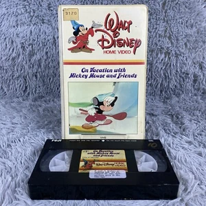 On Vacation With Mickey Mouse & Friends Walt Disney Home Video VHS Tape Rare - Picture 1 of 8