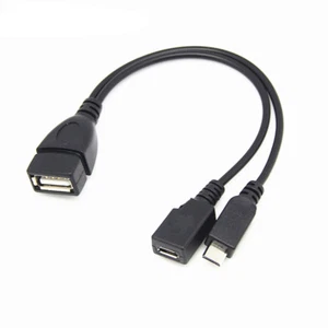 Micro USB Male To Micro USB Female Host OTG Cable Micro USB Adapter Splitter - Afbeelding 1 van 3