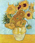 Vincent Van Gogh Sunflowers - Framed Print Canvas - Vintage Art painting
