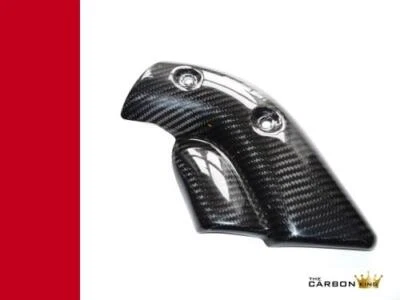 DUCATI 748 916 996 998 CARBON EXHAUST HEAT SHIELD GUARD GLOSS TWILL WEAVE FIBRE - Image 1 of 4