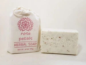 Greenwich Bay 6.4oz Sack Soap, Rose Petals (R5M094) - Picture 1 of 2