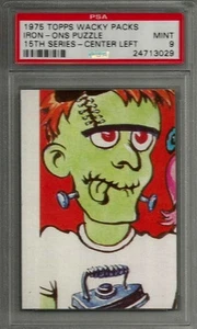 1975 Topps Wacky Packages Iron-Ons Puzzle Center Left 15th Ser. PSA 9 MINT Card - Picture 1 of 1
