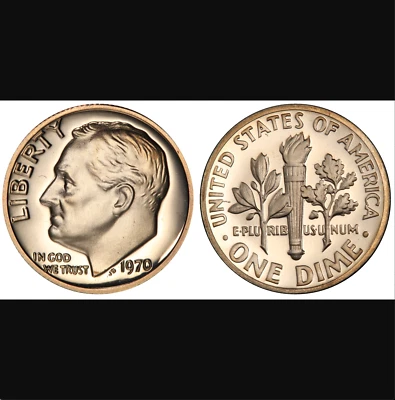 1970 No-S PCGS PR68CAM Registry! No DCAM! 2200 Minted! Rare 10C Roosevelt Dime - Image 1 of 4