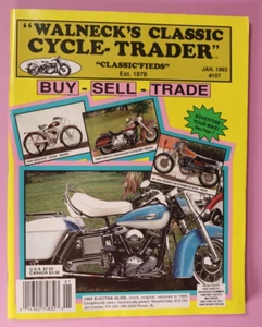 Walneck's Classic Cycle Trader January 1993 Harley Davidson Vintage - Picture 1 of 7