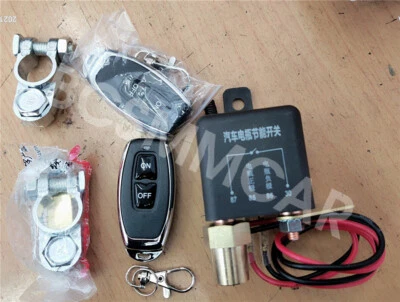 Interruptor de corte de control remoto inalámbrico de alimentación de automóvil relé de desconexión maestro apagado Foto 1 de 4