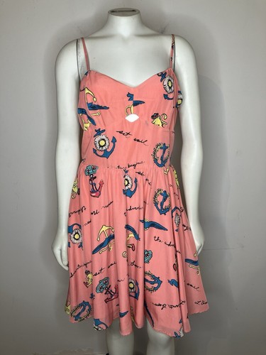 VALENTINO Abito junior Nanette Lepore L'Amour Sweetheart taglia 11 margherita corona ancoraggio