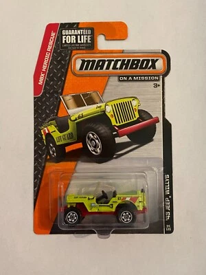 2013 MATCHBOX MBX HEROIC RESCUE '43 JEEP WILLYS 94/120 - Image 1 of 4